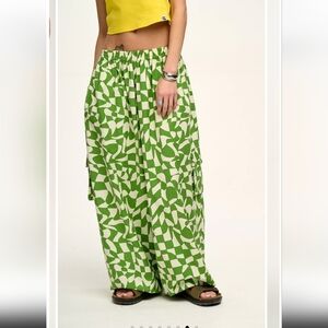 Lucy and Yak Rumi Cargo Trousers Daksha Green